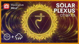SOLAR PLEXUS CHAKRA Healing || Rain + Hang Drum Music  || Unlock your Inner Power