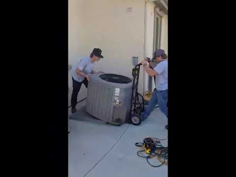 Step one in replacing an AC Unit #airconditioningservice #acservices #hvac #acsupply #acrepair