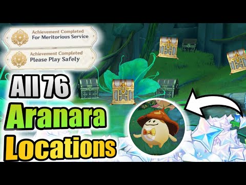 All 76 Aranara Locations Detailed Route -【Genshin Impact】