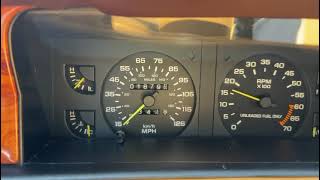 1989 Chrysler TC by Maserati Odometer Operation