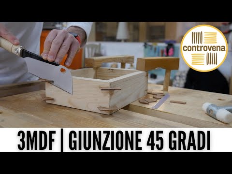 GIUNZIONE A 45 GRADI CON LINGUETTA | 3 Minuti di Falegnameria #32