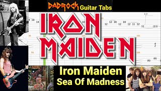 Sea Of Madness - Iron Maiden - Guitar + Bass TABS Lesson