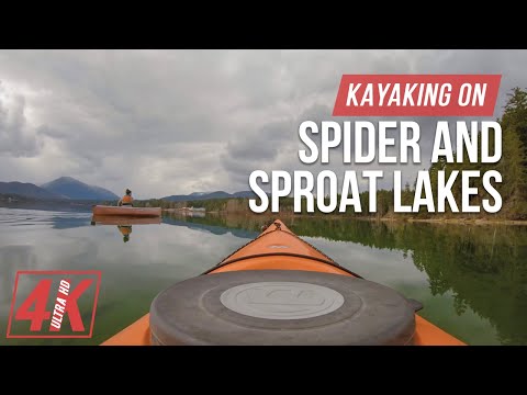 Virtual Kayak Ride on Canadian Lakes - 4K Scenic Video for Indoor Paddling Exercises (Nature Sounds)
