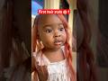 Laura’s first hair style at 1 #comedy #viralvideo