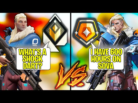 Radiant Sova Noob VS Cracked Gold Sova 1-trick! - Valorant
