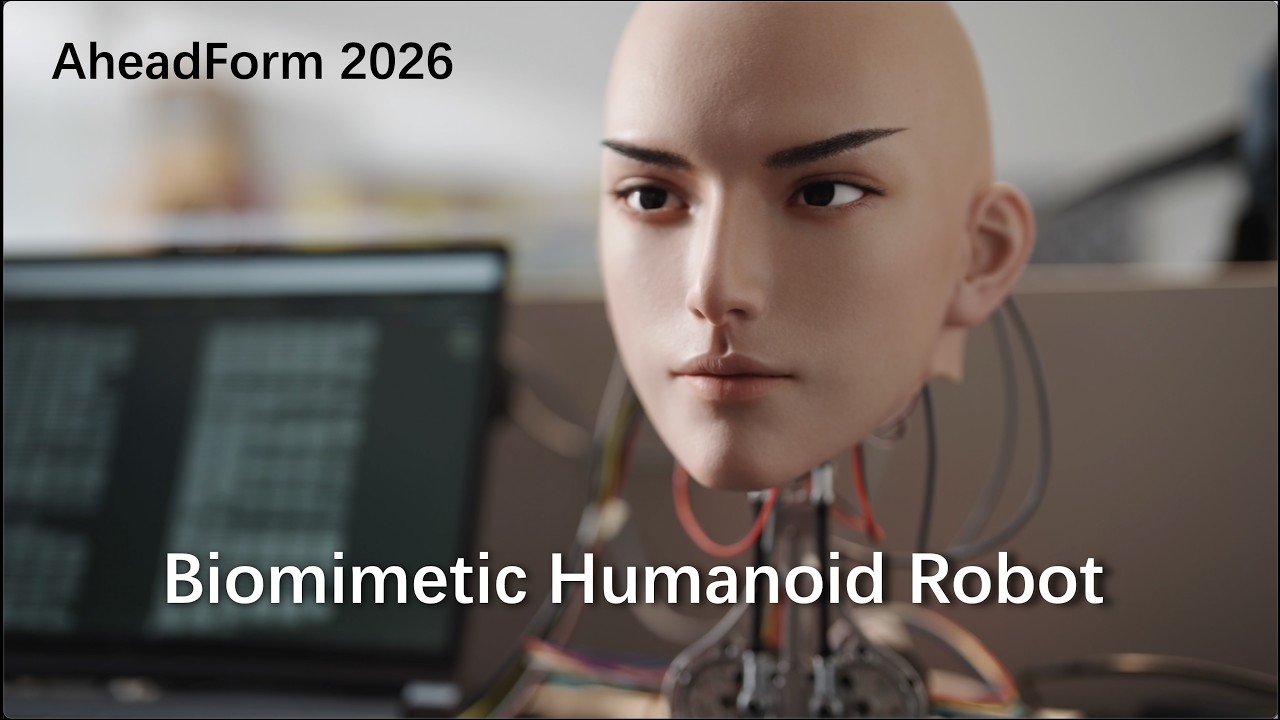（100% Physical) Biomimetic Humanoid Robot by AheadForm