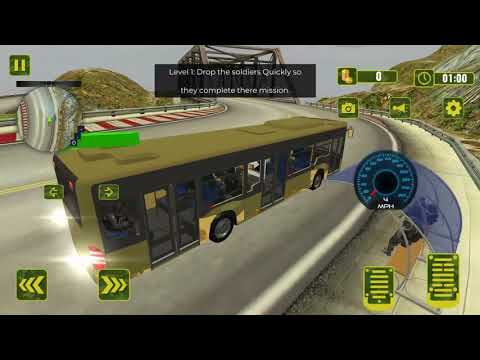 US Army Coach Bus Driving Simulator 2018