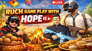 BGMI LIVE 🔥 Rush Gameplay with Hope Is Live | Custom Room • Fun • Giveaway