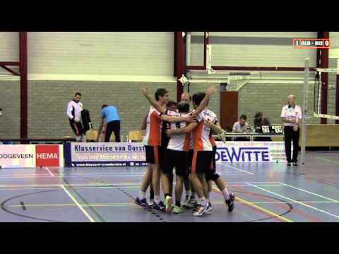 Volleybal Heren 1e div A: De Witte Olhaco H1 - AVV Keistad H1 [07-11-2015]