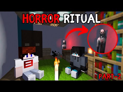 Lazy Chiku - Playing Horror Ritual Game Part-2 in Minecraft 😨 Horror Story in Hindi