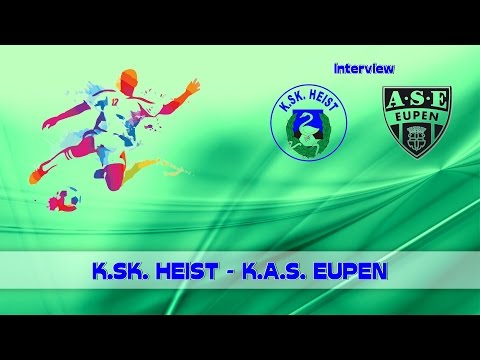 KSK TV ... K.SK. Heist - K.A.S. Eupen - interview Cis Bosschaerts
