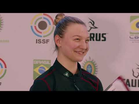 Interview JAEGGI Emely SUI 50m Rifle 3 Positions Women 2024 Rio De Janeiro ISSF WC