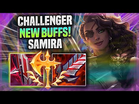 KOREAN CHALLENGER TRIES SAMIRA WITH NEW BUFFS! - Korean Challenger Plays Samira ADC vs Kalista!