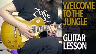 How To Play "Welcome To The Jungle" by Guns N' Roses (Full Electric Guitar Lesson)