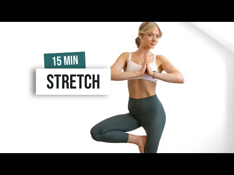 DAY 11 Back to Basics - 15 MIN FULL BODY STRETCH AT HOME - No Equipment - Beginner Friendly