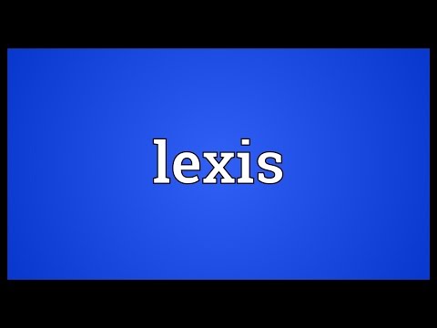 Lexis Meaning