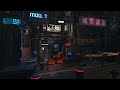 Cyberpunk 2077 Forsaken City Corner Ambience ASMR Heavy Rain And Police Siren Sounds