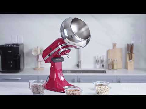 Aieve Snack Coater kitchenaid Coating Panning ,Coated Popcorn, Chocolate Eggs,Nuts, Candy Panning.