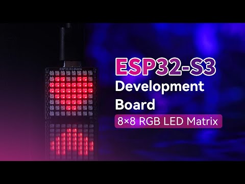 Rgb led matrix, ESP32-S3 esp32 board, supports Wi-Fi and bluetooth le
