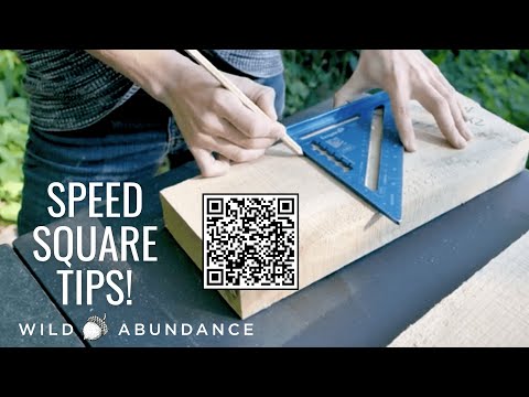 How to use a Speed Square to precisely measure, mark, and saw lumber for DIY carpentry projects