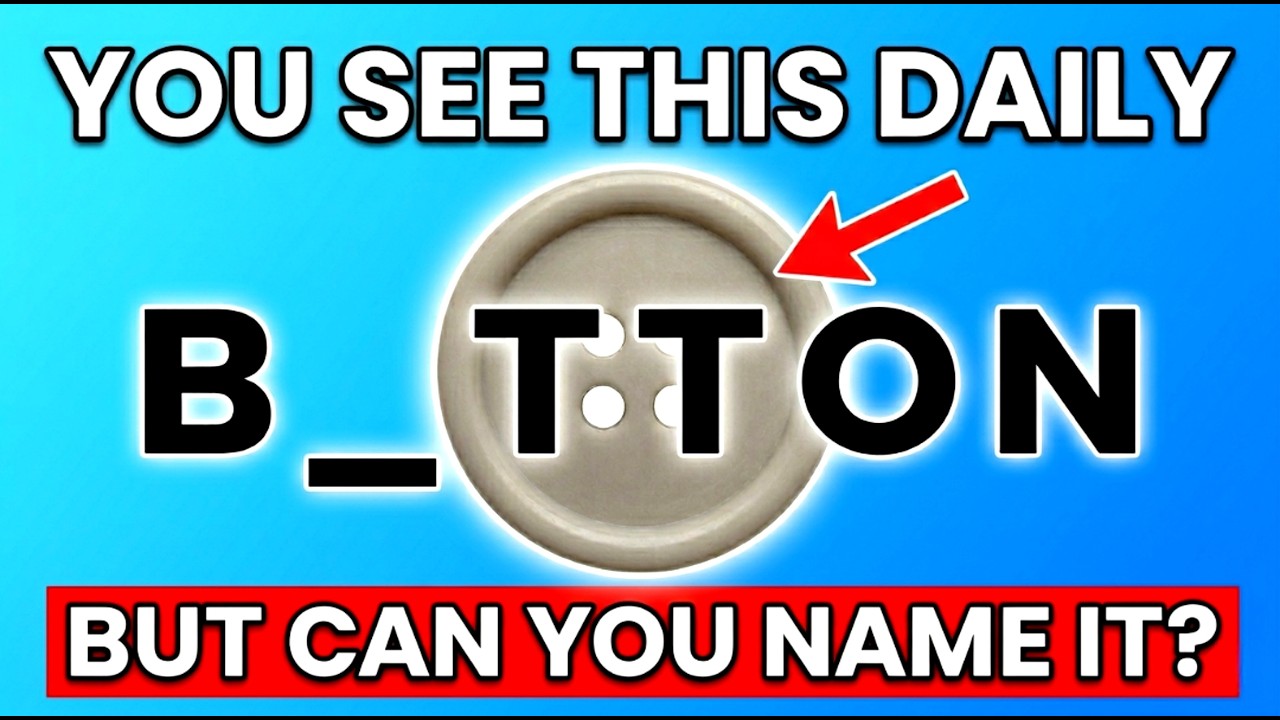 Guess the Word Quiz: 50 Everyday Objects | 3-Level Hints | Can You Score 150?