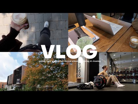 WEEKLY VLOG: college classes, getting organized, gym with me, Saturday cleaning, start of fall