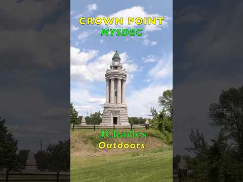 Crown Point (Champlain Memorial) Lighthouse NYSDEC Campground "site tour" Crown Point Bridge #shorts