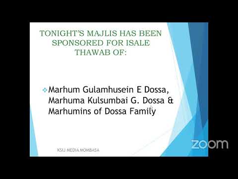 Daily Mahe Ramadhan 1442AH Program  - 1st Night