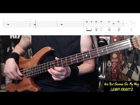 Are You Gonna Go My Way by Lenny Kravitz - Bass Cover with Tabs Play-Along