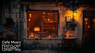 Slow Jazz: Relax Jazz Cafe Piano Music with Fireplace Sounds for Warm Mood