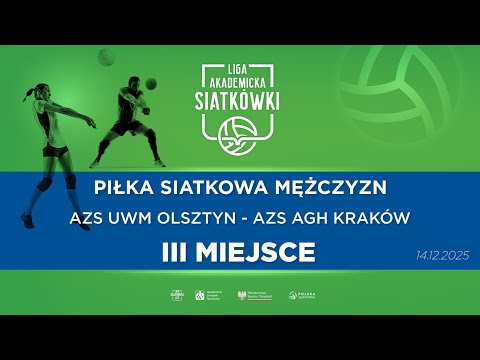 Liga Akademicka AZS | III Miejsce | Piłka Siatkowa M | AZS UWM Olsztyn - AZS AGH Kraków