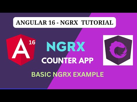 Basic NGRX example | implement counter app using ngrx | Angular 16- NGRX Tutorial