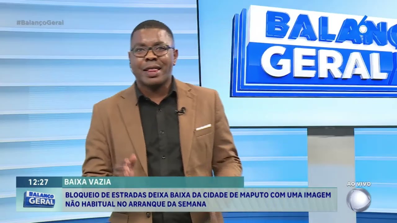 #BalançoGeral | Baixa vazia: Bloqueio de estradas deixa Maputo sitiado @PortalFM24