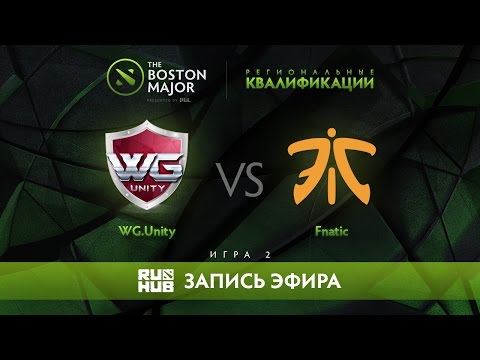 WG.Unity vs Fnatic, Boston Major Qualifiers - SEA Playoff, game 2 [Adekvat, 4ce]