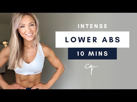10 Min INTENSE LOWER ABS WORKOUT at Home | No Equipment