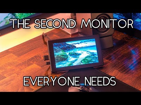 Monitorius Jutiklinis ekranas, talpinis QLED Quantum Dot 7" 1024x600px, Waveshare 18625 video