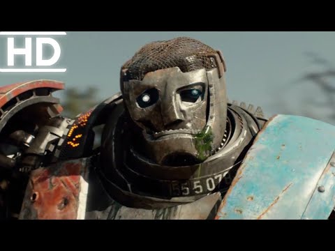 Çelik Yumruklar | Atom Vs Metro | Dövüş Sahnesi (2/3) | (1080p)