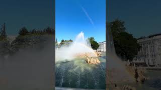 Hochstrahlbrunnen"(ホッホシュトラールブルンネン)で涼もう