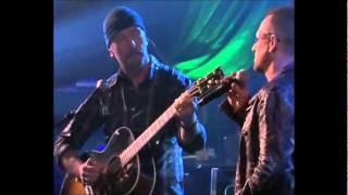 Bono and The Edge - Stay Live at Elvis Costello 2009 [HQ]