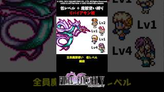 ㊗️1万再生 FF5 魔獣使いだけでリバイアサン 低Lv FINAL FANTASY V SFC版 job unification & Low-Level Run VS Leviathan