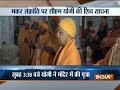 CM Yogi Adityanath offers prayer at Gorakhdham Mandir in Gorakhpur