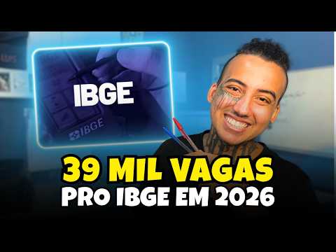 🚨 NOVO CONCURSO DO IBGE COM 39 MIL VAGAS + MATERIAL COMPLETO PRA BAIXAR DE GRAÇA 🤑