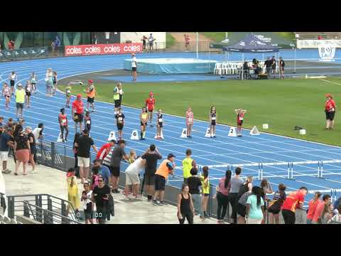 Girls Under 10 60m Hurdles H4 - 2020 State Combined Events Championships // LAVicTV