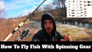 How To Fly Fish With Spinning Rod & Reel: Fly Fishing For Trout With Spinning Gear | SFSC