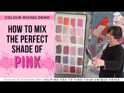 How to Mix the Perfect shade of Pink : A Colour Mixing Demo