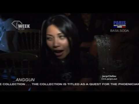 Anggun on FRONT RAW Basil Soda Haute Couture Fall / Winter 10/11