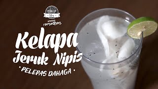 SEDAP SKOY: Resep Es Kelapa Jeruk Nipis, Minuman yang Segar dan Manis
