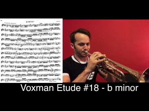 TMEA 2018-2019: Voxman Trumpet Etude #18 - b minor (full etude)