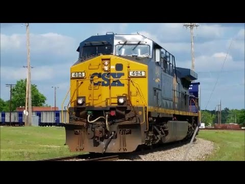 CSXT 494 CW44AC Solo Leads F451-29 W/[Brand New]Empty VULX Aggregate Hoppers Hamlet NC
