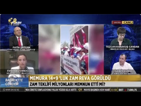 Genel Başkanımız Kadem Özbay, Flash Haber Tv`de Başkentte Gündem programında Fatih Ertürk`ün canlı yayın konuğu oldu, gündemi değerlendirdi. 16/08/2023 | EĞİTİM İŞ
